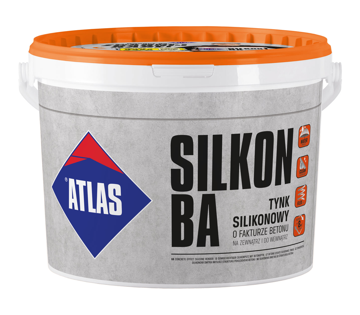 Silikonputz mit Betoneffekt ATLAS SILKON BA