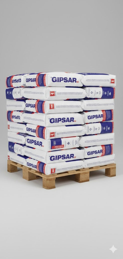 GIPSAR UNI – MIT POLYMEREN VERSTÄRKT weiße Spachtelmasse