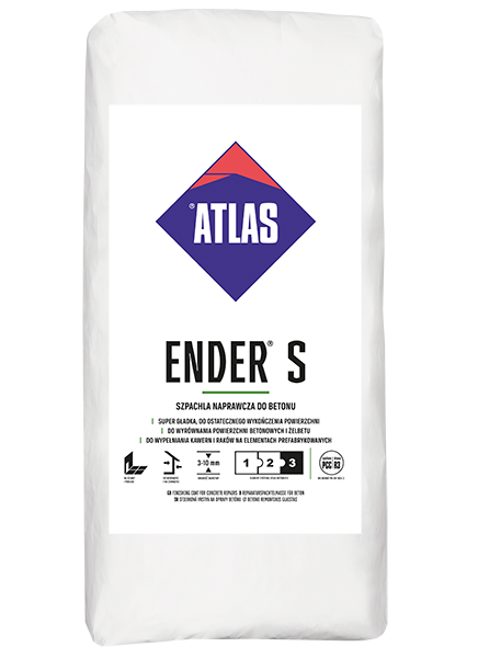 ATLAS ENDER S Reparaturspachtelmasse für Beton, Stärke 3-10 mm