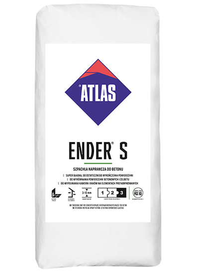 ATLAS ENDER S Reparaturspachtelmasse für Beton, Stärke 3-10 mm