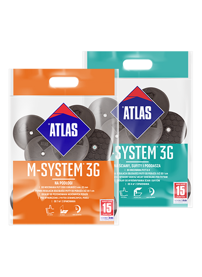 ATLAS M-System 3G Anker zur Befestigung von Platten an Wänden, Decken, Dachschrägen und Böden