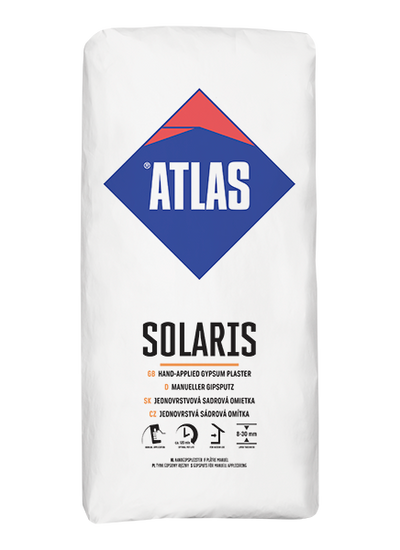 ATLAS SOLARIS Manueller Gipsputz (8-30 mm)