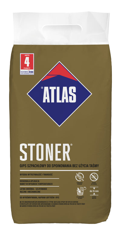 Spachtelgips zum Verfugen ohne Fugenband  ATLAS STONER 5kg