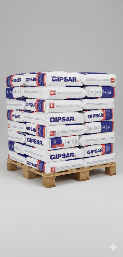 GIPSAR UNI – MIT POLYMEREN VERSTÄRKT weiße Spachtelmasse