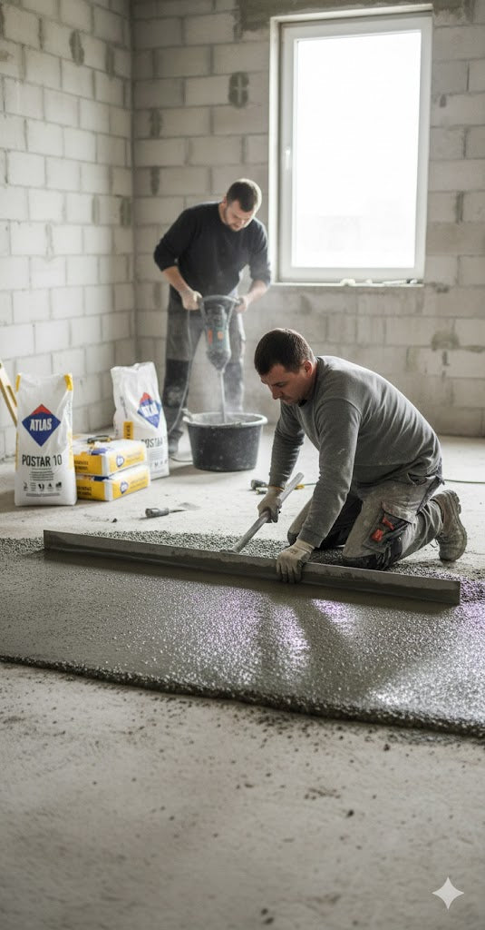 herkömmlicher Zementestrich (10-100 mm)  POSTAR 10